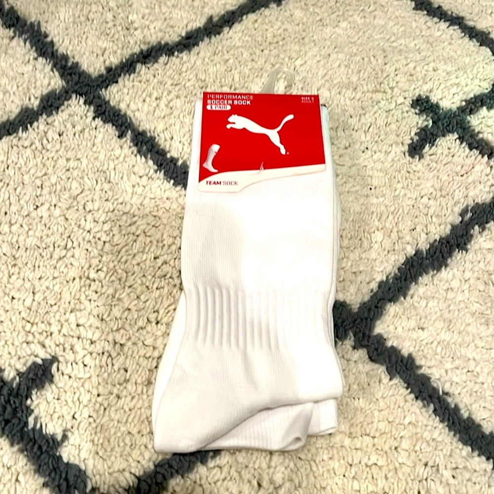 NOS Vintage 90s Puma Soccer Performance Socks NEW